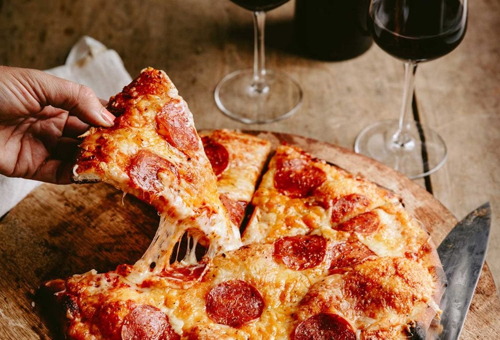 Pizza entre Vinhos