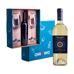 Caixa de Presente Astrale Pinot Grigio + 2 Taças